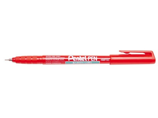 [90010060 1178290] pentel Fineliner Green Label 0.6 mm 0.4 mm, Rot