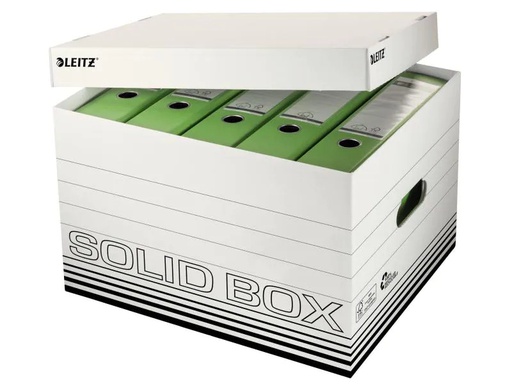 [90100892 963544] Leitz Archivschachtel Solid Box Grösse L, 10 Stück, Schwarz
