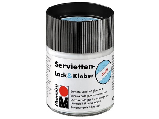 [90101118 543559] Marabu Servietten-Lack &amp; Kleber matt 50 ml