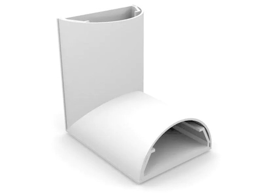[90101138 336087] Multibrackets 90° Winkel 50 mm Weiss
