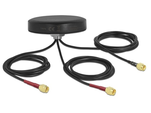 [90101198 1087467] Delock LTE/WLAN/GPS-Antenne LTE MIMO Dualband SMA 2 dBi Rundstrahl