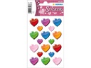 Herma Stickers Motivsticker Bunte Herzen 54 Stück Mehrfarbig