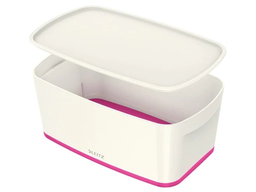 [90010163 627392] Leitz Aufbewahrungsbox MyBox Klein Weiss/Pink