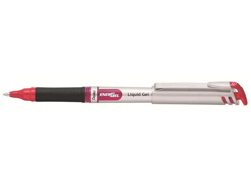 [90101954 1187867] pentel Gelschreiber Liquid EnerGel mit 0.7 mm Metallspitze, Rot