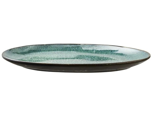 [90101974 1015266] Bitz Servierplatte 36 x 25 cm Schwarz/Grün