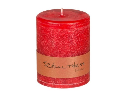 [90102018 946389] Schulthess Kerzen Kerze Scharlachrot 8 cm