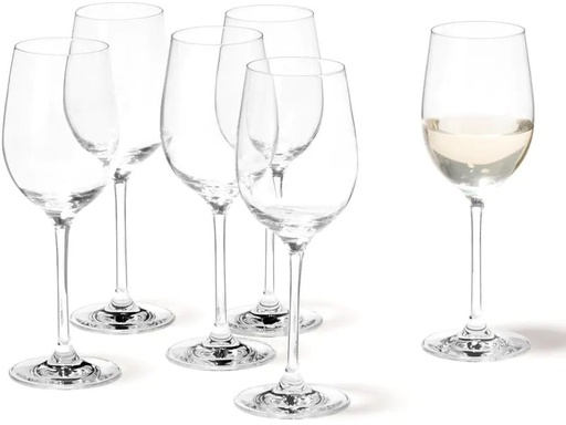 [90102346 552330] Leonardo Weissweinglas Ciao+ 300 ml, 6 Stück, Transparent