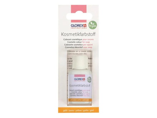 [90102368 627851] Glorex Kosmetikfarbstoff 20 ml, Gelb