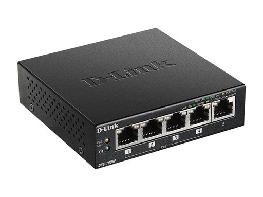 [90102464 1155492] D-Link PoE+ Switch DGS-1005P/E 5 Port