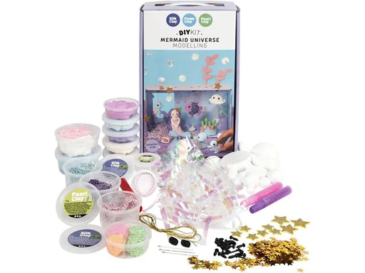[90102503 1085361] Creativ Company Modellier-Set Foam &amp; Silk Clay Set Meerjungfrauenwelt