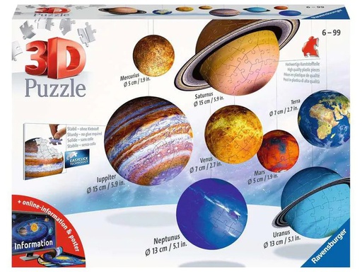 [90102620 817259] Ravensburger 3D Puzzle Planetensystem