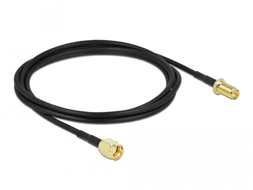[90102882 1142875] Delock Antennenkabel LMR/CFD100 RP-SMA zu RP-SMA, 2 m
