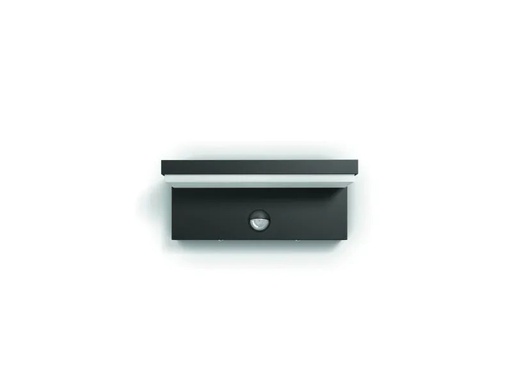[90102922 553990] Philips myGarden Wandleuchte Bustan, 1000 lm, Anthrazit + Sensor