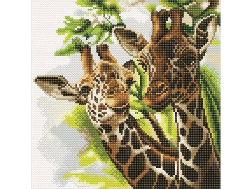 [90103315 1140294] CRAFT Buddy Bastelset Crystal Art Kit Friendly Giraffes 30 x 30 cm