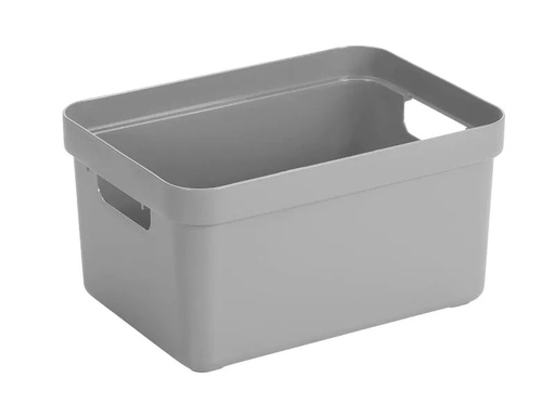 [90103376 849673] Sigma Home Aufbewahrungsbox 13 l Hellgrau