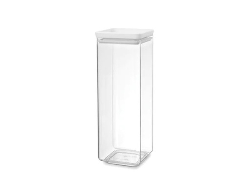[90103378 904243] Brabantia Vorratsbehälter Tasty 2.5 l, Transparent/Weiss