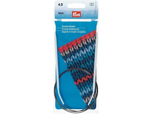 [90103500 1175058] Prym Rundstricknadel Ø 4 mm x 80 cm, Alu, Grau