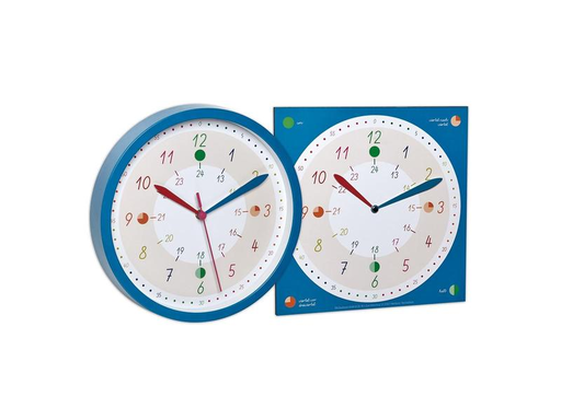 [90103674 1093719] TFA Dostmann Wanduhr TICK &amp; TACK mit Lernuhr Blau