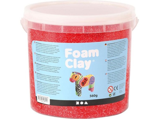 [90103922 1043714] Creativ Company Modelliermasse Foam Clay Rot 560 g