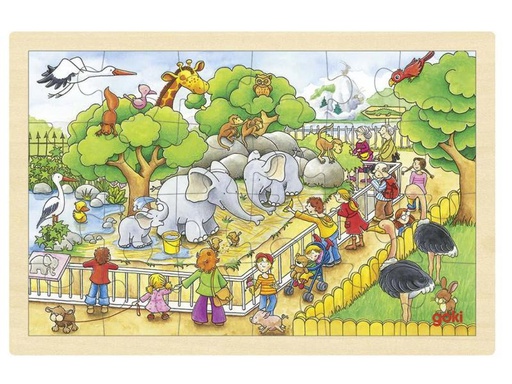 [90104197 869253] Goki Puzzle Einlegepuzzle Zoobesuch