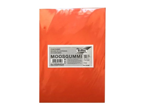 [90104213 599541] Folia Moosgummi-Set 10 Stück, Rot