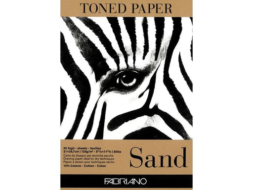 [90104253 1116213] Fabriano Zeichenblock Toned Sand A4, 50 Blatt