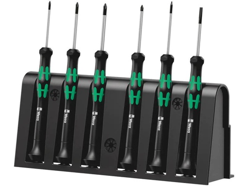 [90105157 770042] Wera Schraubenzieher-Set Kraftform Micro 2050/6, 6-teilig