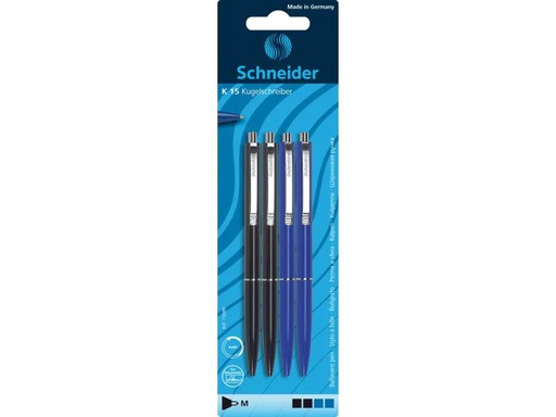 [90105161 551791] Schneider Kugelschreiber K15 4er Set