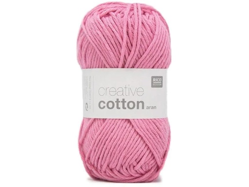 [90105235 1156775] Rico Design Wolle Creative Cotton Aran 50 g, Smokey Pink