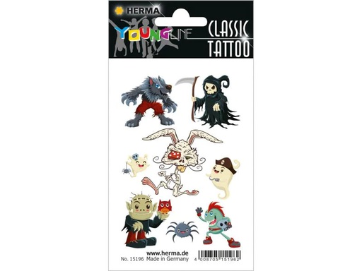 [90105241 1098936] Herma Stickers Tattoos Classic Zombies, 1 Stück