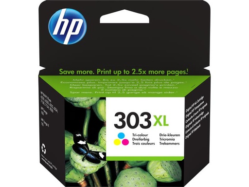 [90105325 655453] HP Tinte Nr. 303XL (T6N03AE) Cyan/Magenta/Yellow