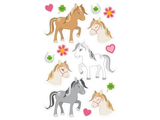 [90105354 1143453] Braun + Company Motivsticker Pferdchen 4 Blatt