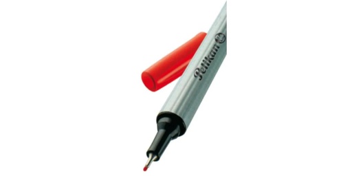 [90105454 1099300] Pelikan Fineliner 96 0.4 mm, Rot/Silber