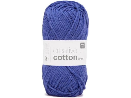 [90105840 1156787] Rico Design Wolle Creative Cotton Aran 50 g, Royal