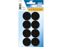 Herma Stickers Filzgleiter Ø 28 mm, Schwarz, 8 Stück