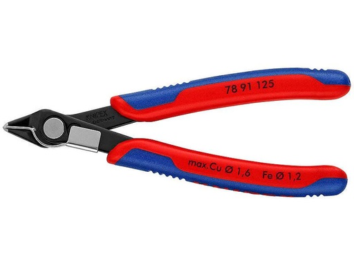 [90106064 846928] Knipex Elektronik-Seitenschneider mit Drahtklemme, 125 mm