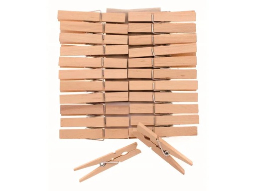 [90106065 569022] Glorex Holzkleinteile Wäscheklammern, 24 Stück