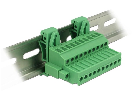 [90106221 860503] Delock Hutschiene/DIN Rail Terminalblock 10Pin