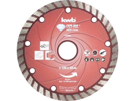 [90106252 492695] kwb Trennscheibe Red-Line Diamant 125 mm