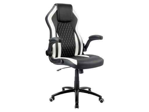 [90106386 1100142] Racing Chairs Gaming-Stuhl CL-RC-BW-2 Schwarz/Weiss