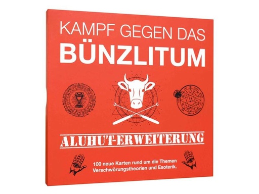 [90106611 1146026] Kampfhummel Partyspiel Kampf gegen das Bünzlitum: Aluhut-Erweiterung