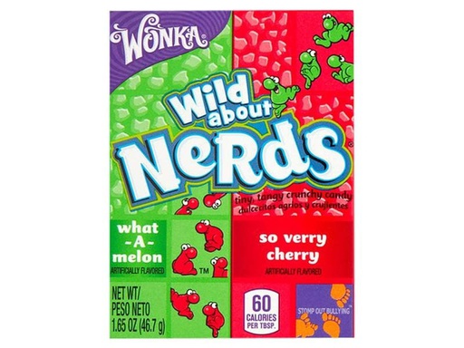 [90010640 1137246] Wonka Nerds Bonbons Wassermelone und Kirsche 46 g