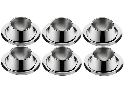 [90106648 496501] WMF Eierbecher 6 Stück, Edelstahl