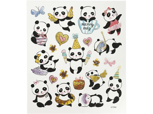[90106665 1040508] Creativ Company Motivsticker 1 Blatt Panda