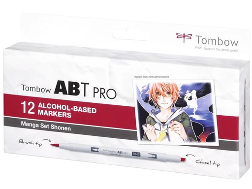 [90106838 1103336] Tombow Manga Set Shonen, Box, 12er-Set