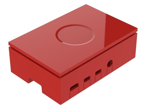 [90107096 974905] Raspberry Pi Gehäuse für Raspberry Pi 4 Model B Rot