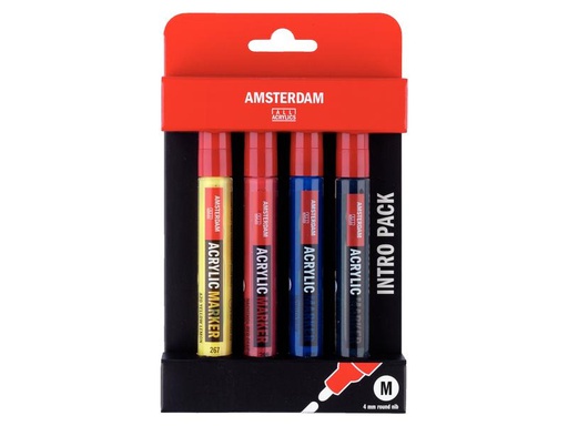 [90107160 1174052] Amsterdam Acrylmarker Basic Set 4 Stück