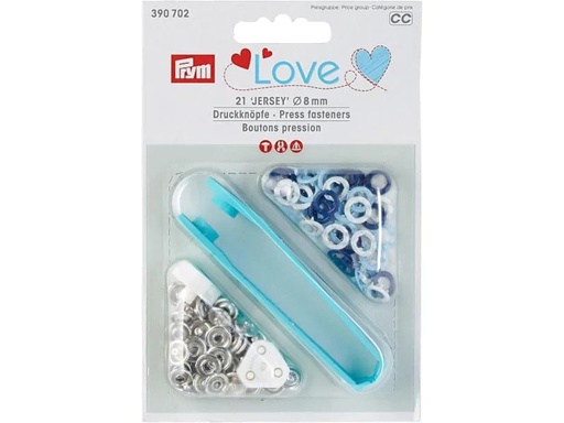 [90107166 1088022] Prym Druckknöpfe Jersey 8 mm, Mehrfarbig