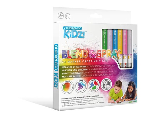 [90107214 1135799] Chameleon Airbrushstift Kidz Blend &amp; Spray Set 24 Stück