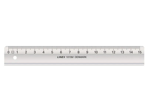[90107868 514793] Linex Lineal mit Tuschekante, 15 cm